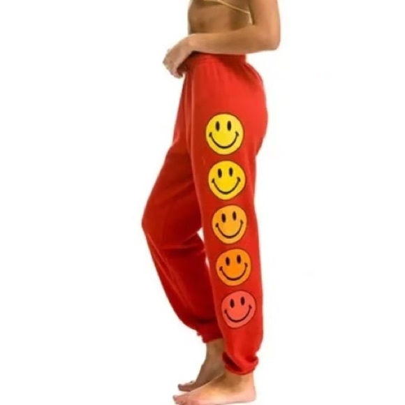 Aviator Nation smiley face sweatpants - Picture 1 of 15